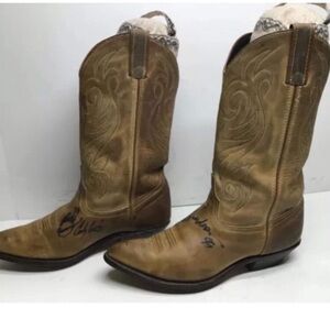 Code West Vintage 1999 Signed Cowboy Boots 9